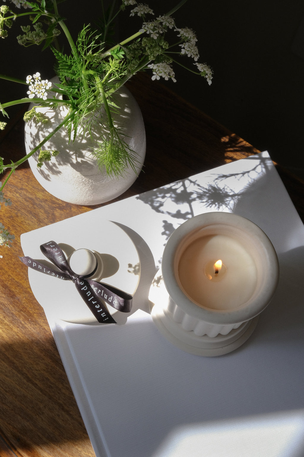 Luxury Scented Candle in Handcrafted Jesmonite Jar