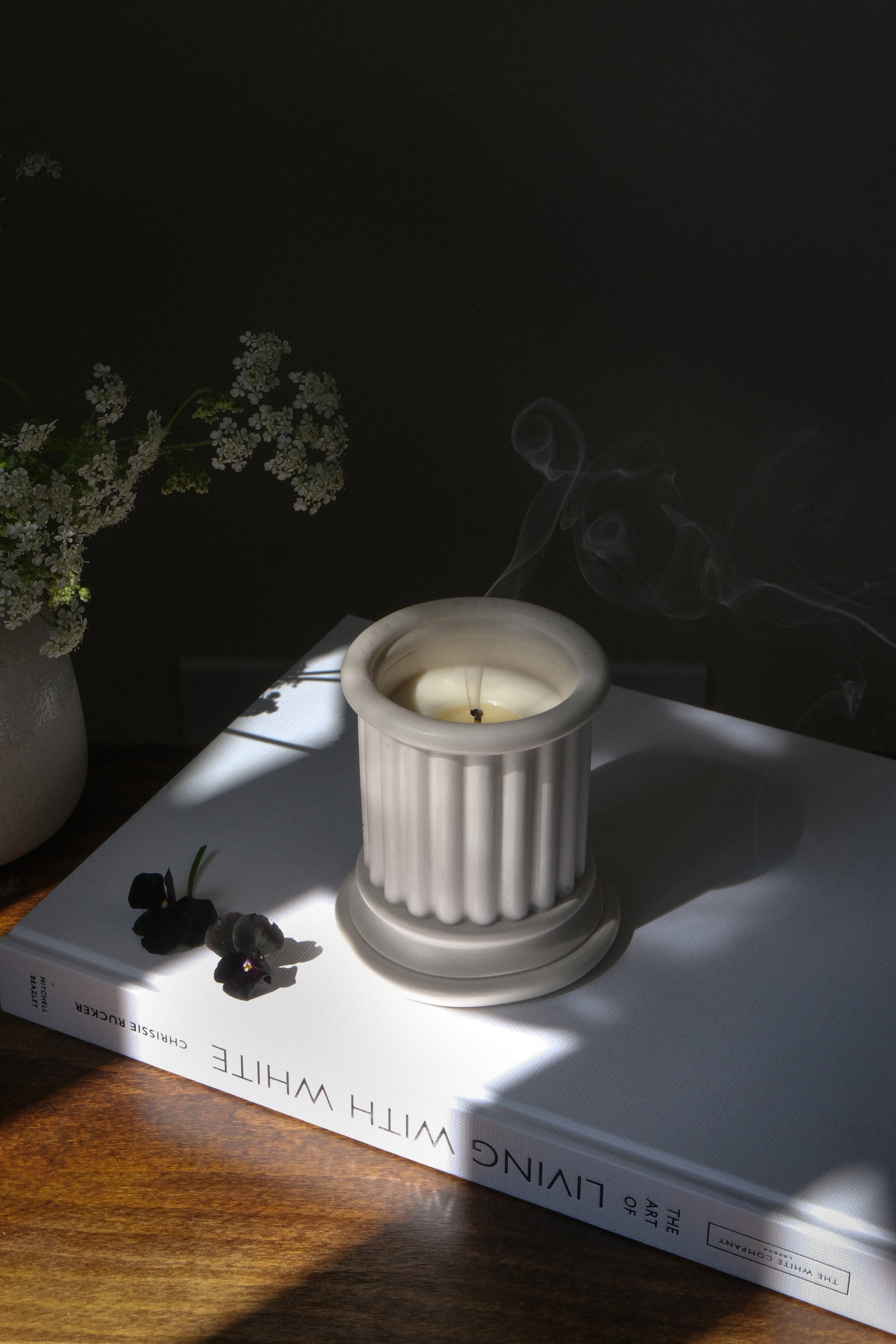 Luxury Scented Candle in Handcrafted Jesmonite Jar