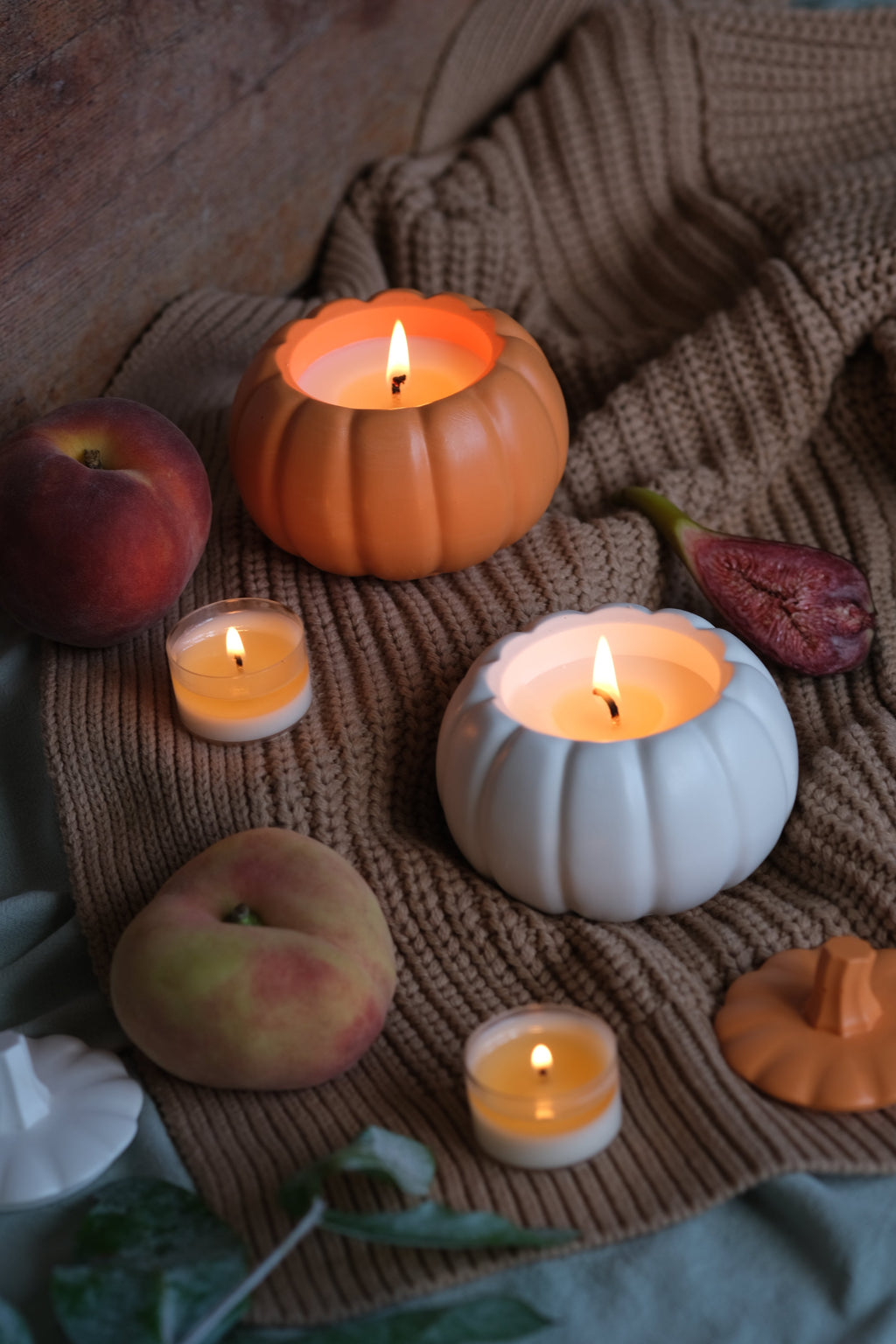 Pumpkin Jar Scented Candle Handmade in Kent
