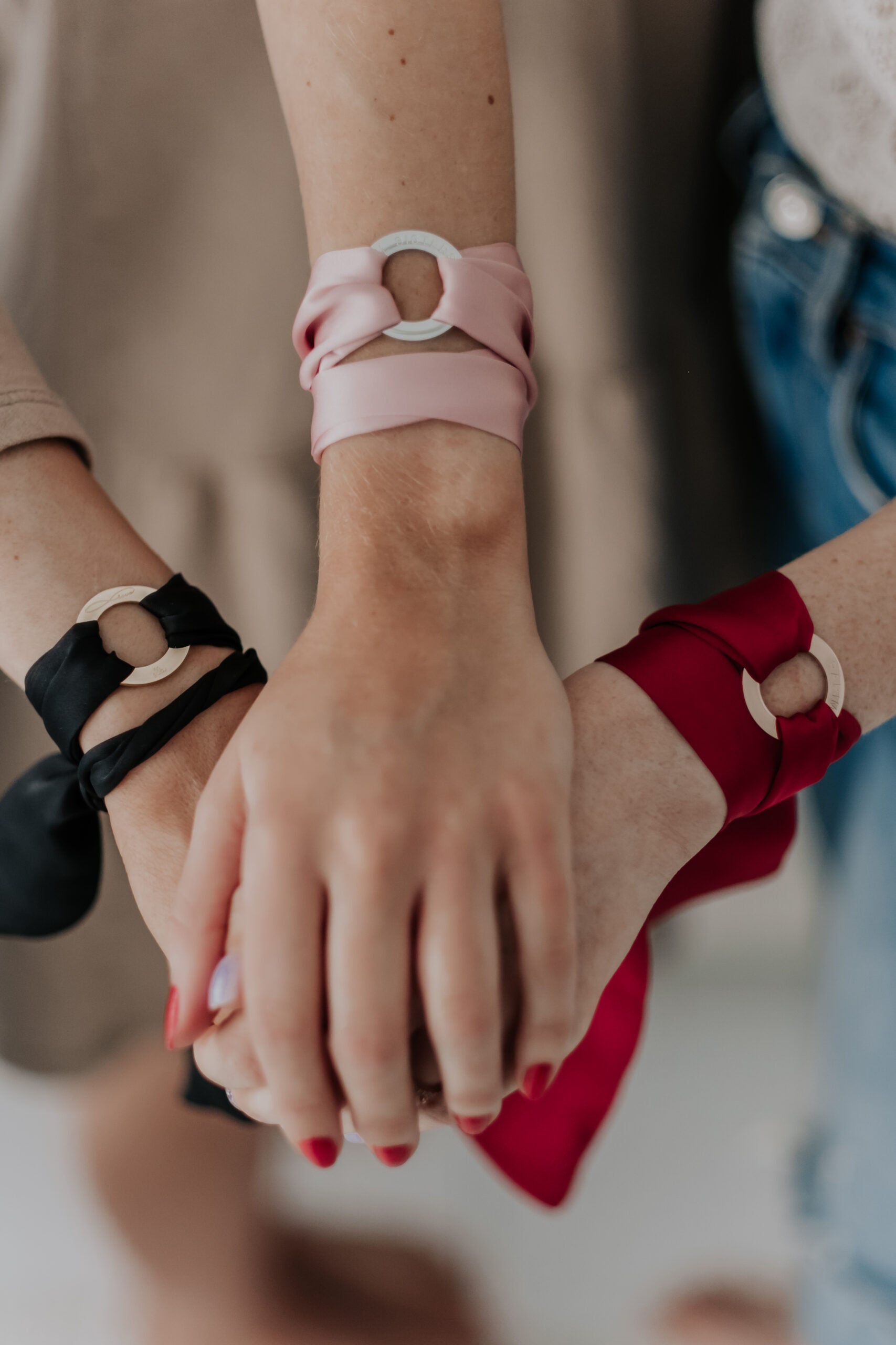 SOUL SISTERS Silk Ribbon Bracelet – Eternal Bond & Style by Olla at www.brixbailey.com
