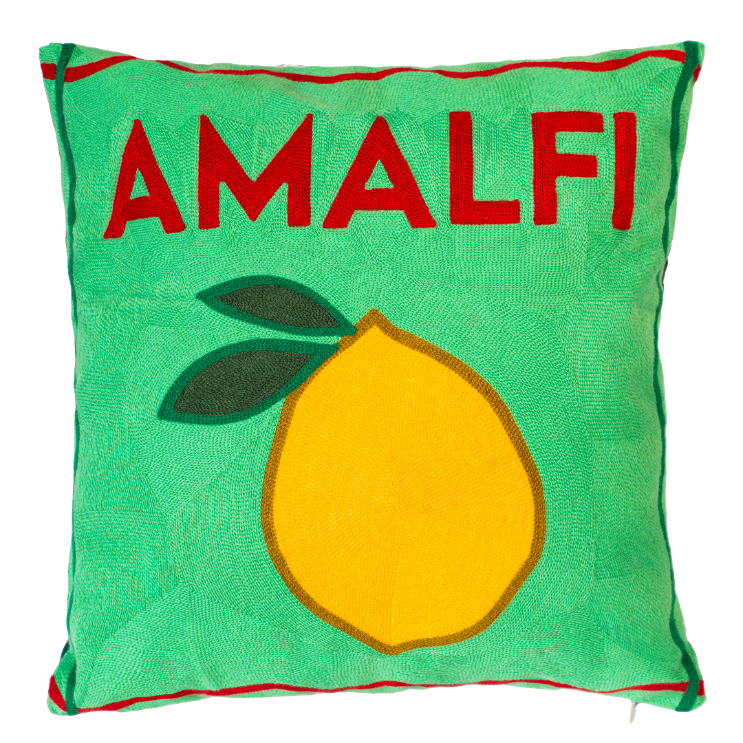 Needlepoint Lemon Cushion 45x45cm