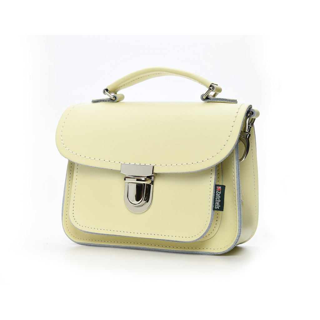 Luna Handmade Leather Bag in Cream