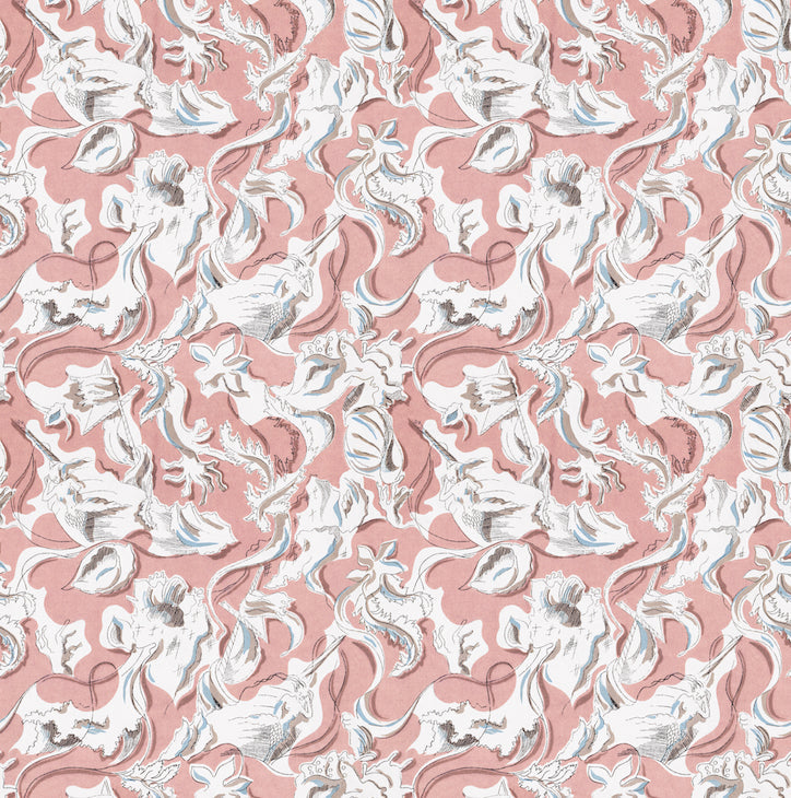 Dali's Mermaid Blush Surrealist Wallpaper