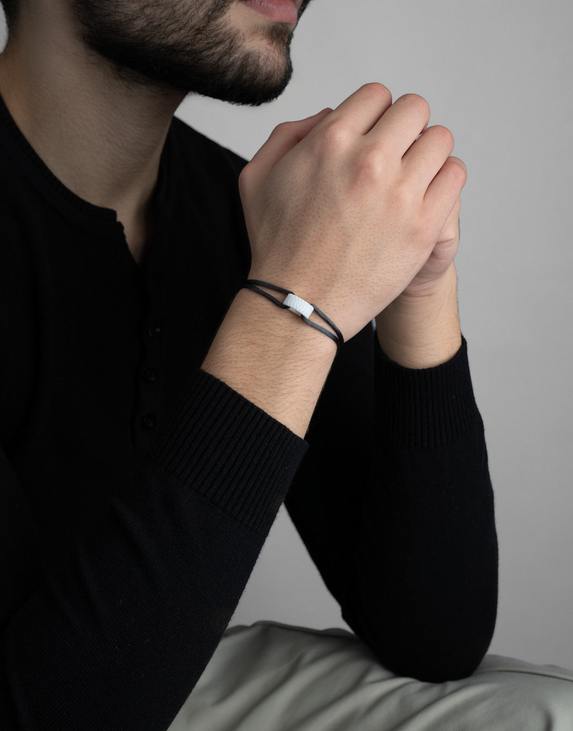 Cord Bracelet in Snow