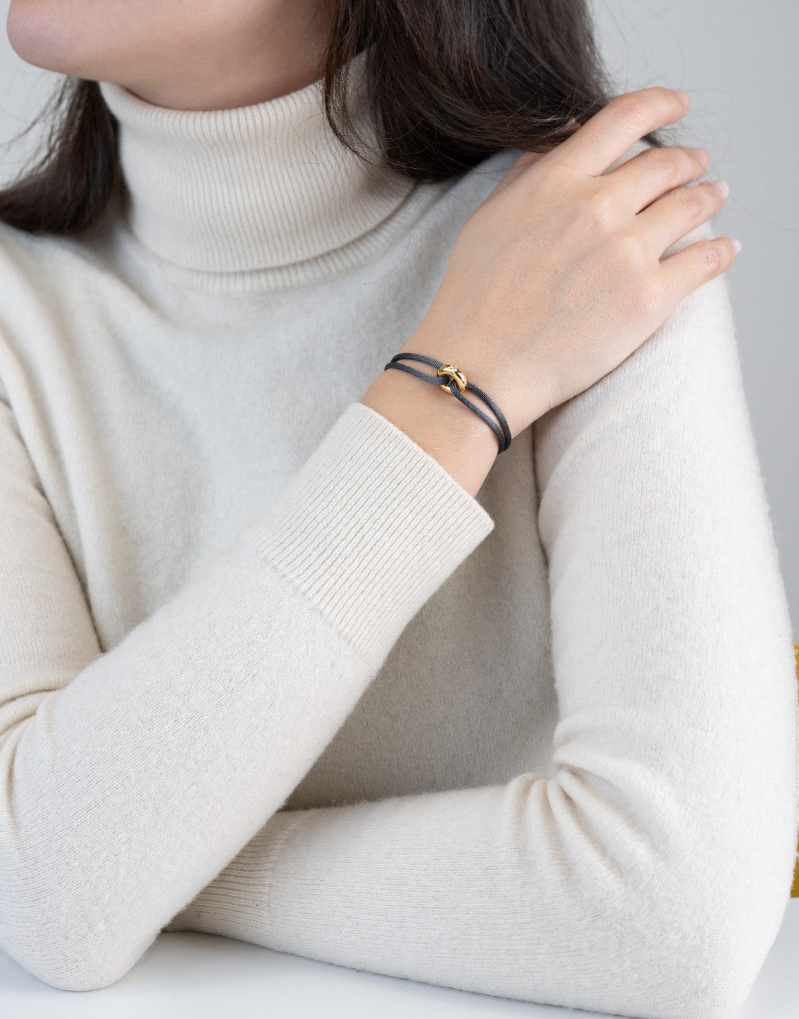 Golden Diamond Cord Bracelet