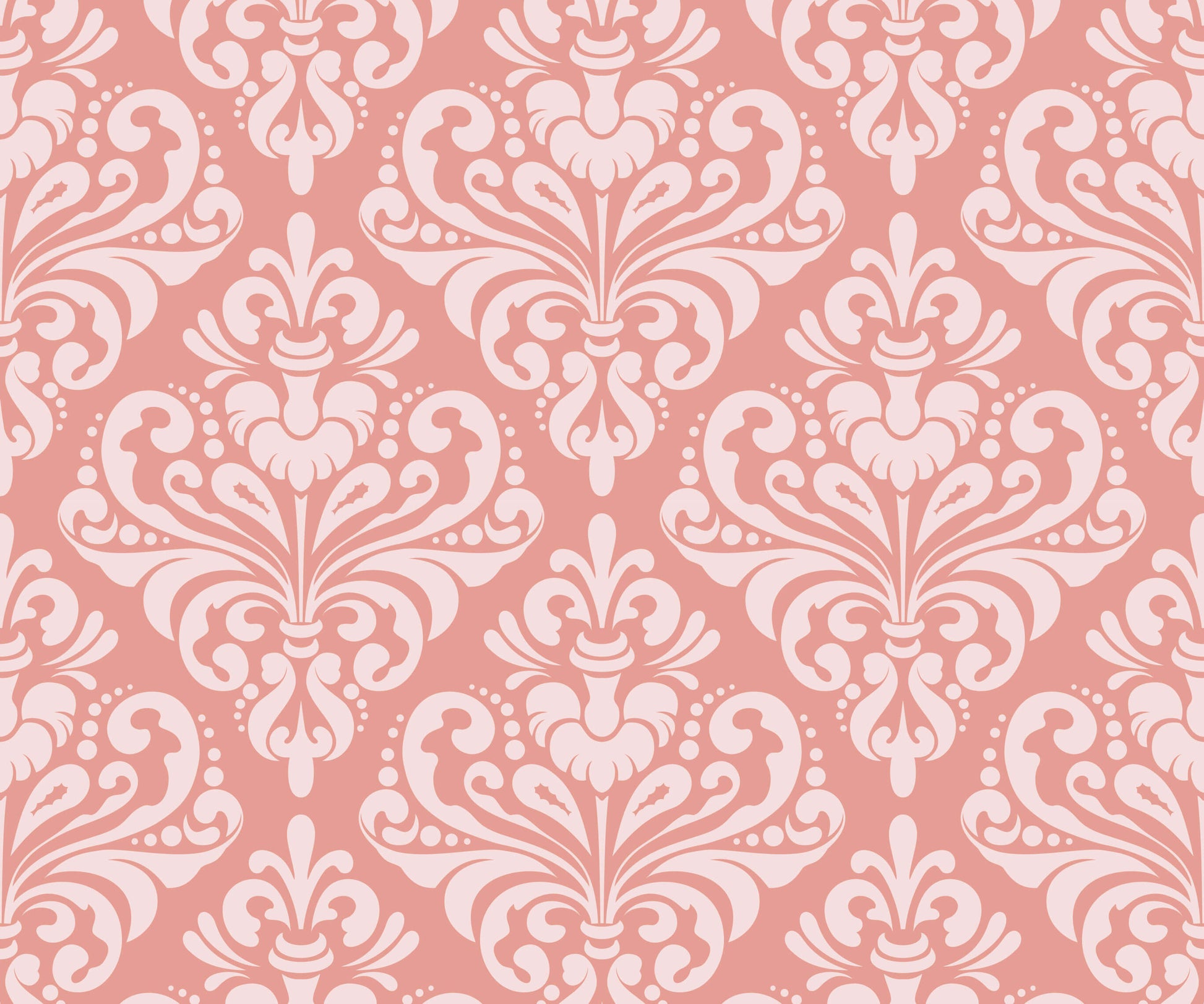 Demi Damask Wallpaper in Monochromatic