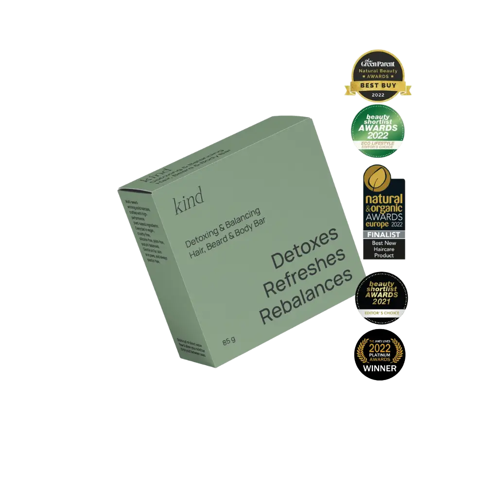 Metal Detox Solid Shampoo Bar for Hair, Beard and Body