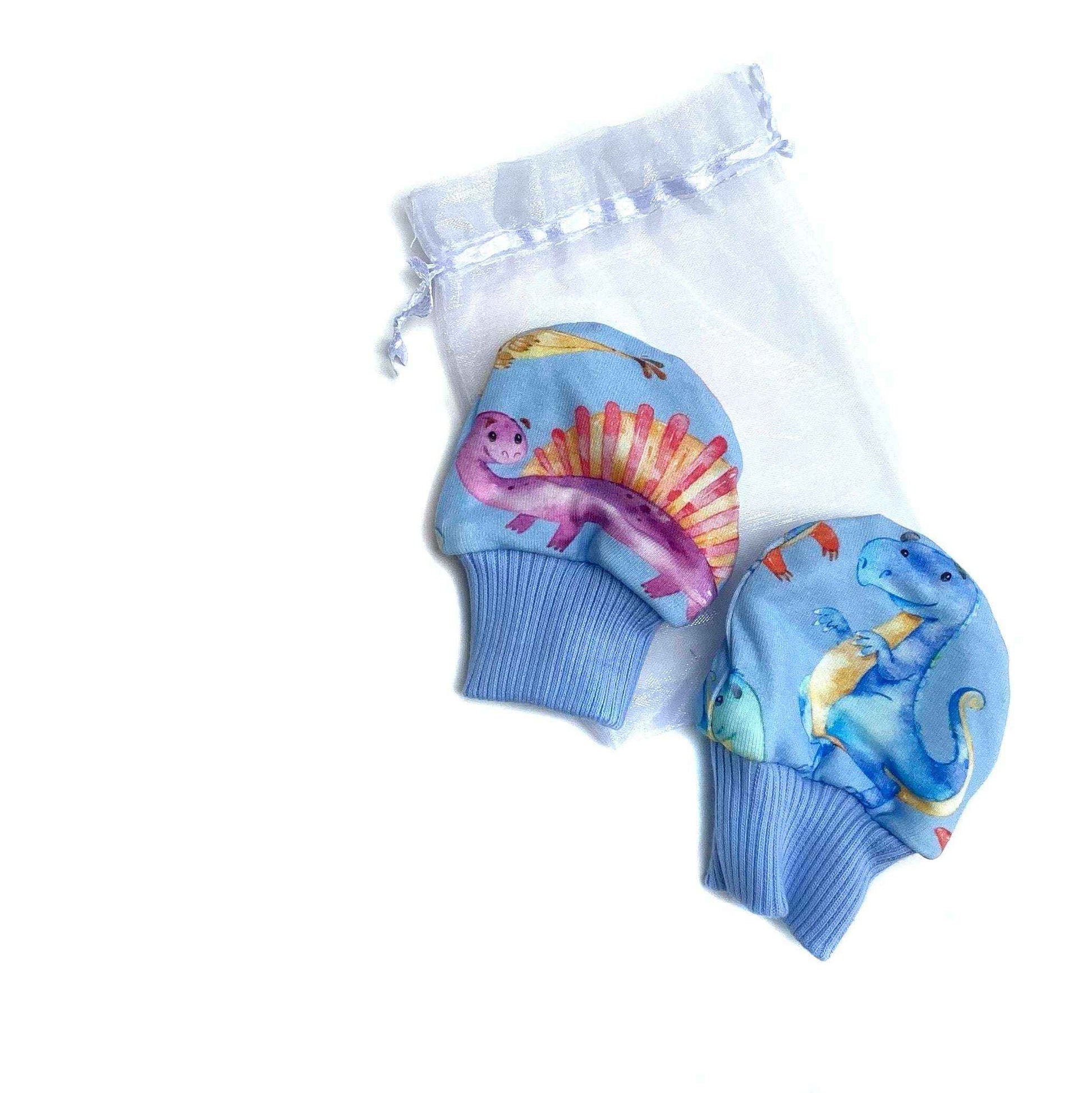Dinosaur Baby Mittens