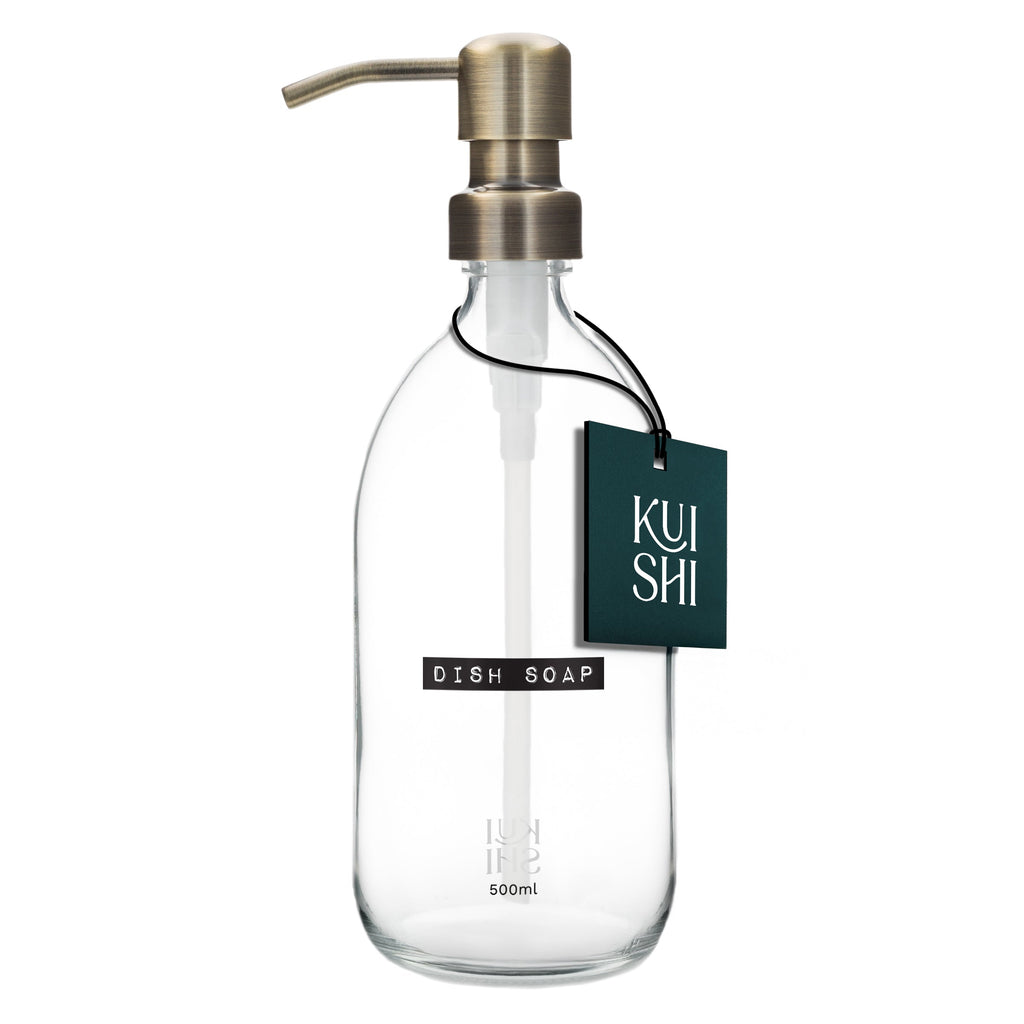 Vintage Clear Glass Dispenser Bottle 500ml