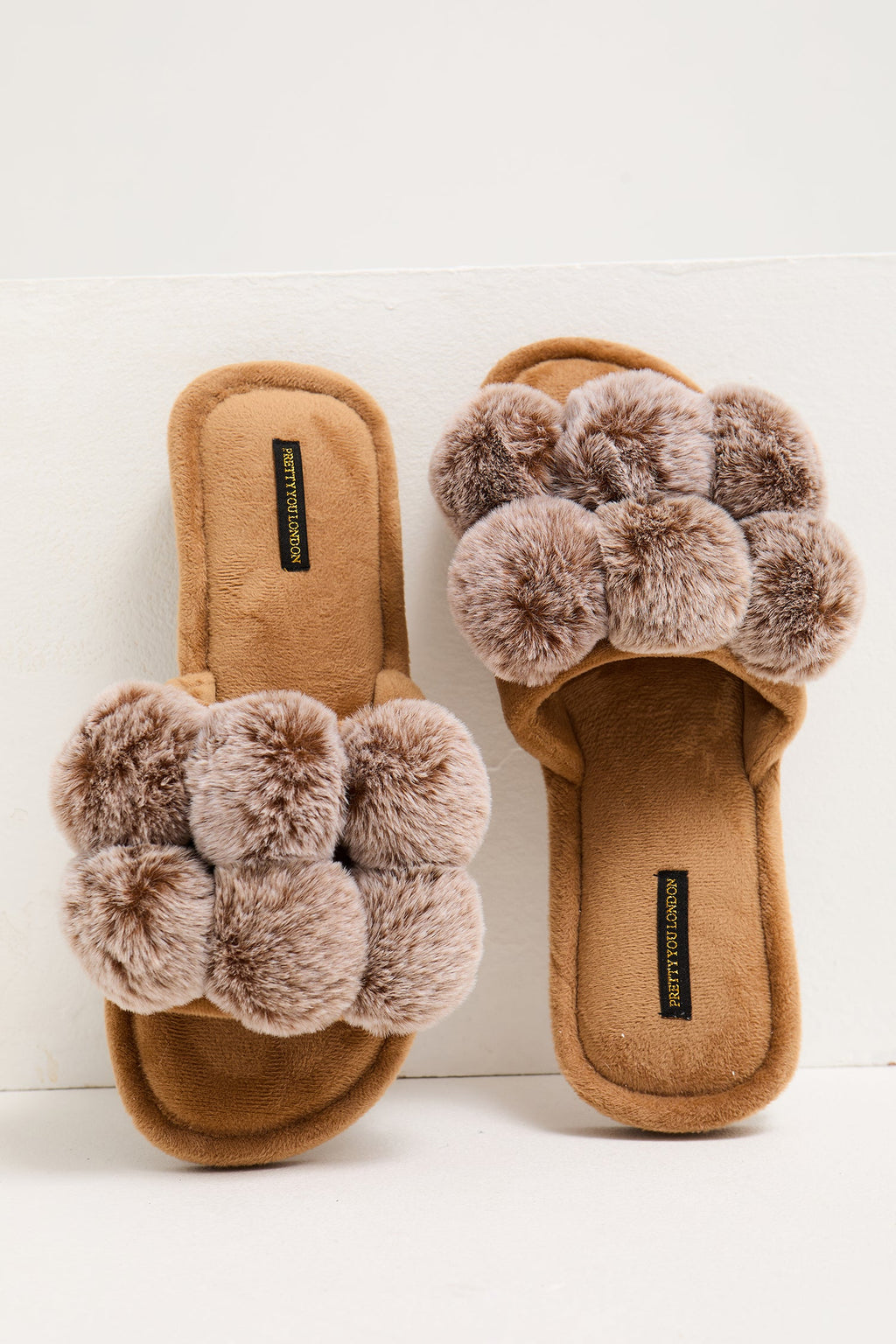 Dolly Slippers in Caramel