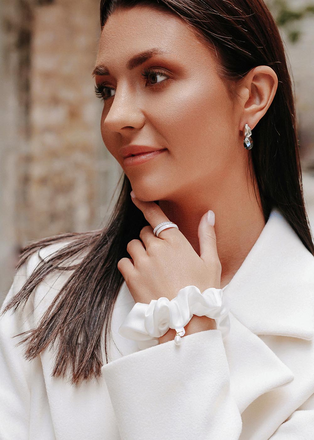 Indulge Your Hair with the Luxurious Organic Mulberry Silk Scrunchie by Dondella at www.brixbailey.com