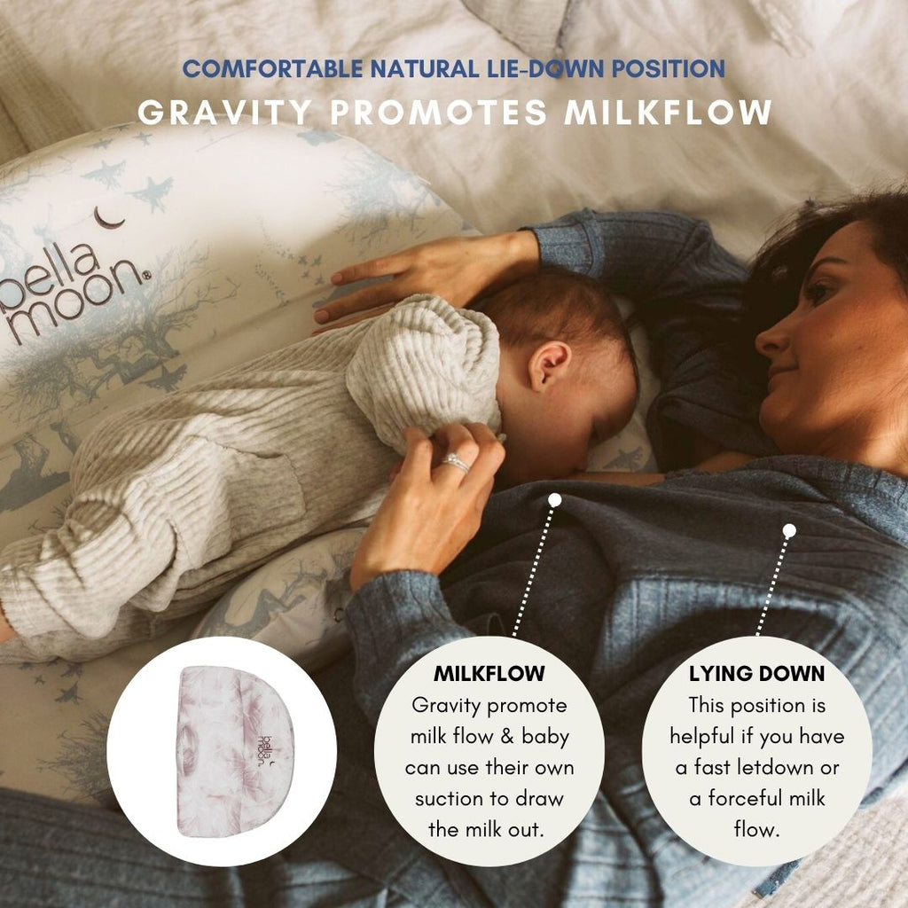 Lie Down Feeding Pillow with Anti Roll Support