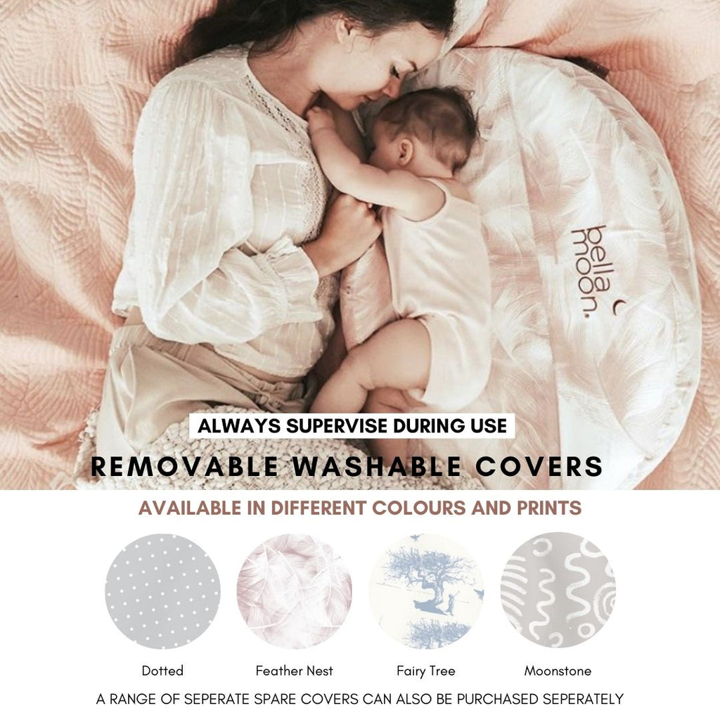 Lie Down Feeding Pillow with Anti Roll Support