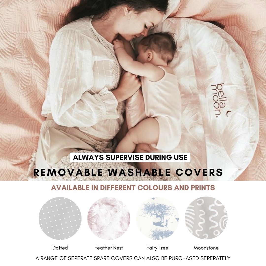 Lie Down Feeding Pillow with Anti Roll Support