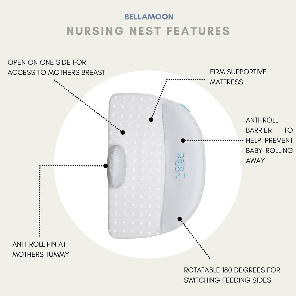 Lie Down Feeding Pillow in Dotted