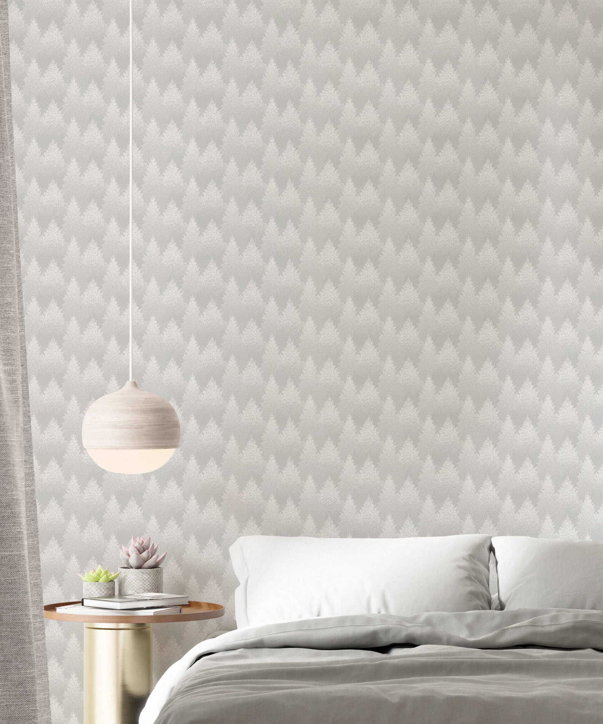 Dotty Dotwork Forest Wallpaper