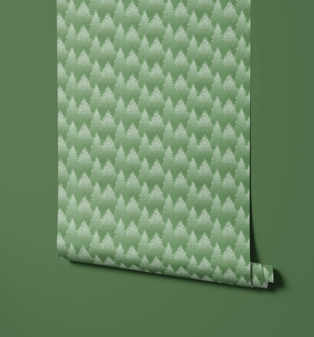Dotty Dotwork Forest Wallpaper
