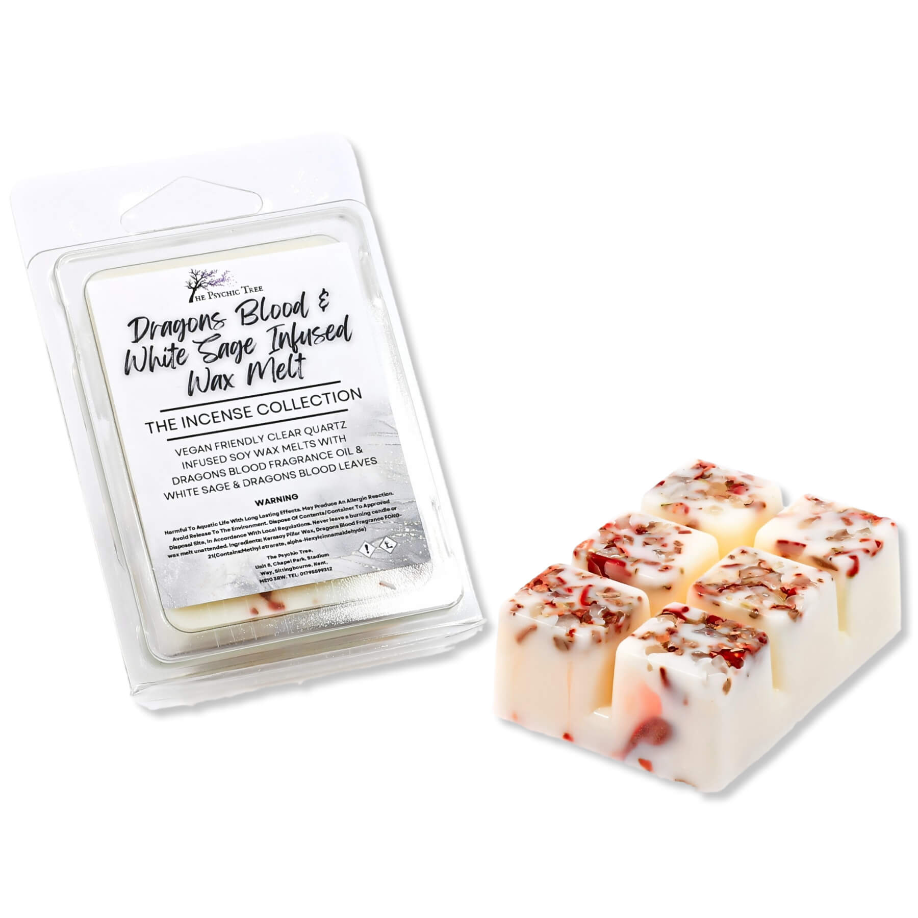 Dragons Blood and White Sage Crystal Infused Wax Melts