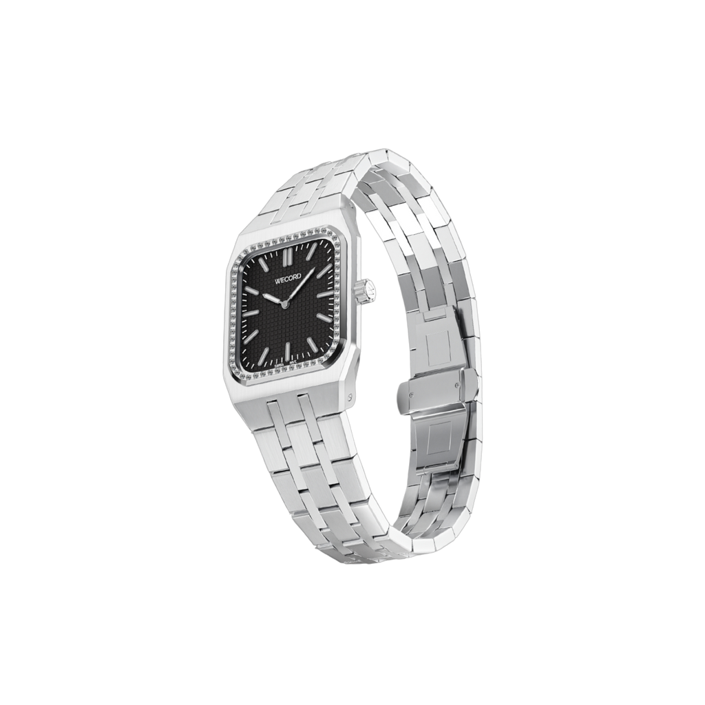 Small Diamond Watch in Stainless Steel