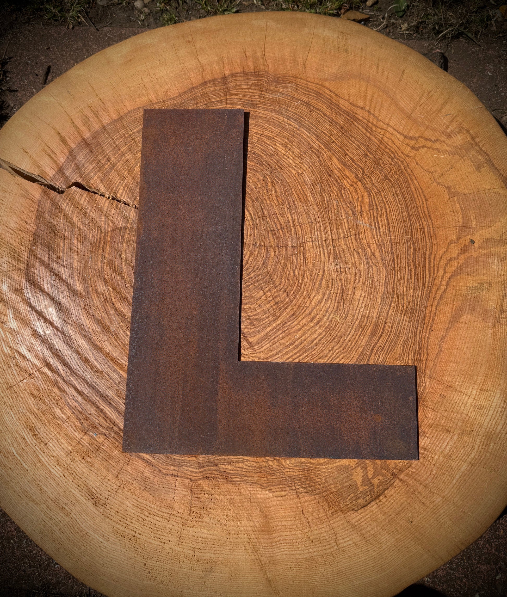 12 Inch Rusty Metal Letters A-Z 0-9