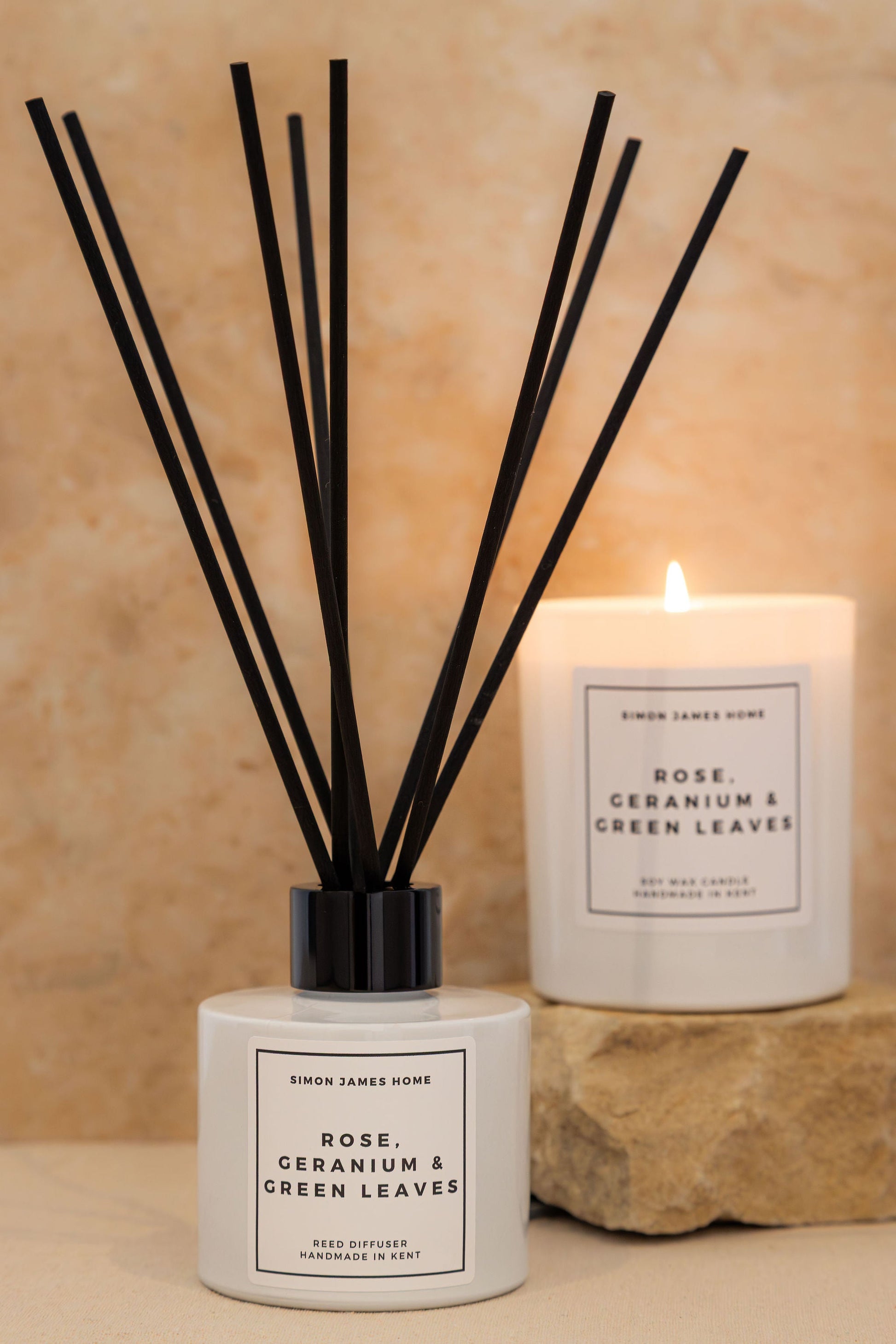 Rose, Geranium and Green Leaves Reed Diffuser