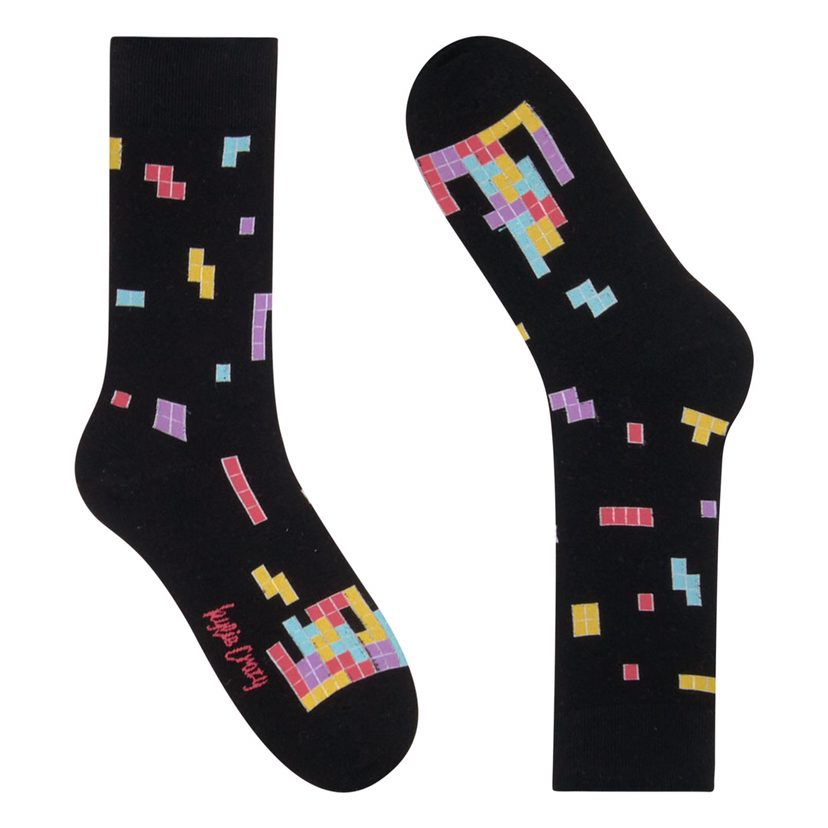 Toe-tris Pixel Block Socks