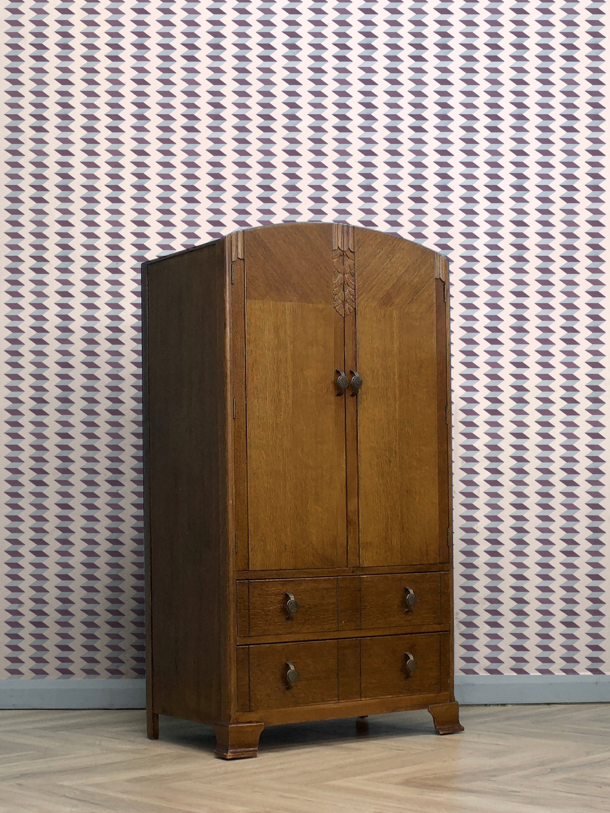 Escher Stripe Ombre De Lune Wallpaper