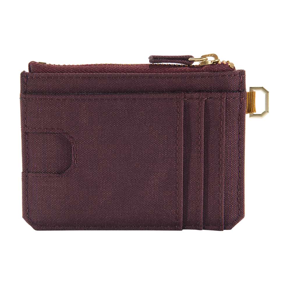 Nylon Duck Zippered Card Keeper Wallet