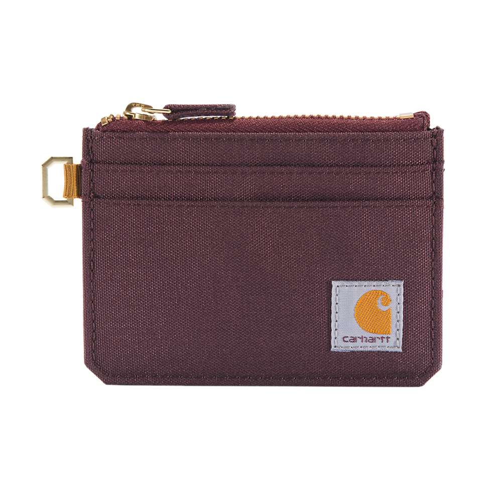 Nylon Duck Zippered Card Keeper Wallet