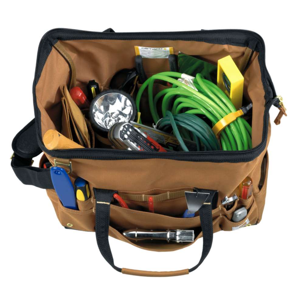 16 inch 30 Pocket Tool Bag with Water Resistant Finish