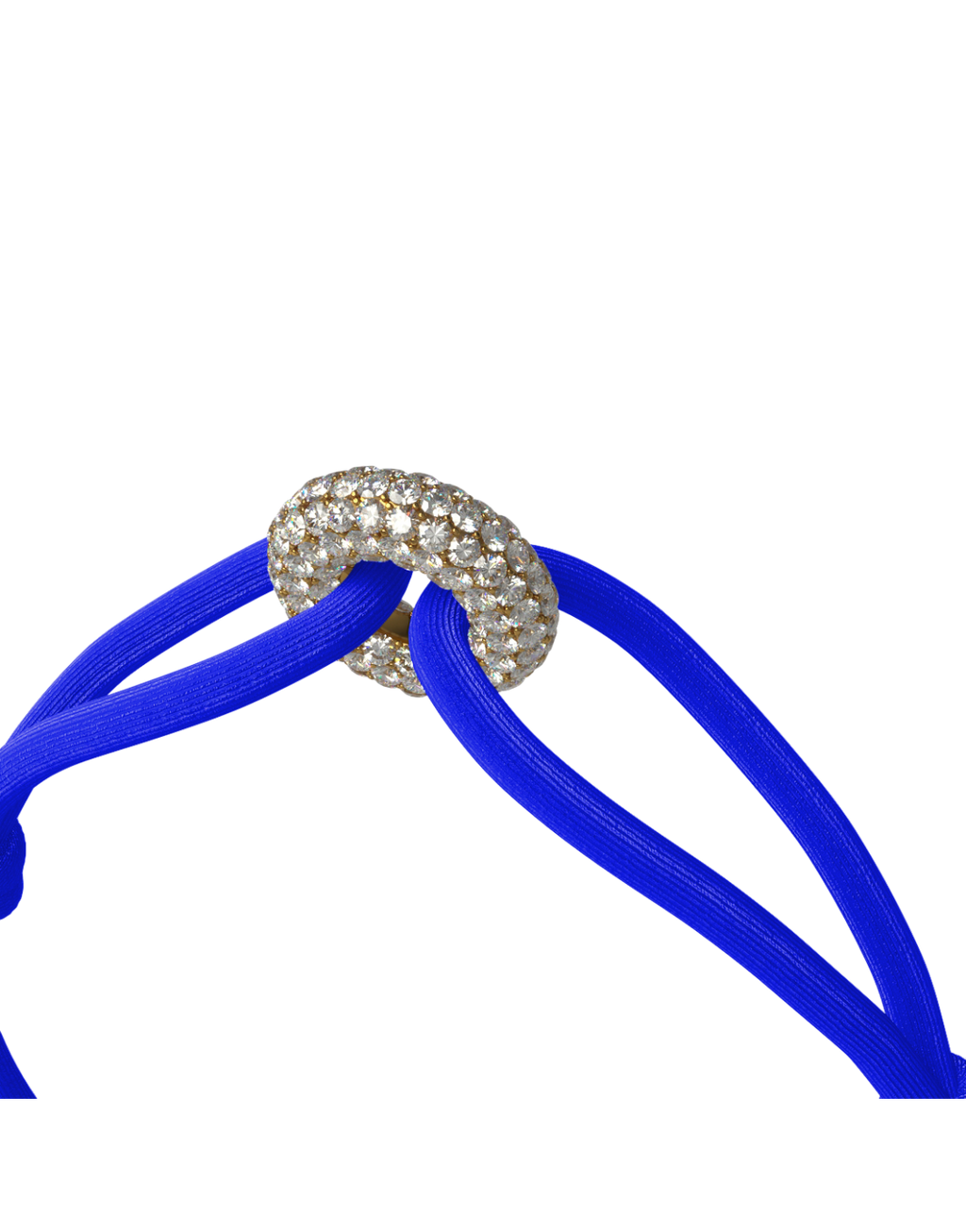 Golden Pave Cord Bracelet with Lab Diamonds