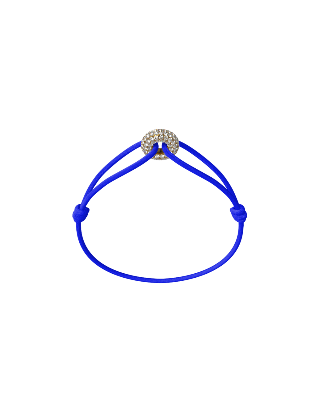 Mini Golden Soho Pave Cord Bracelet