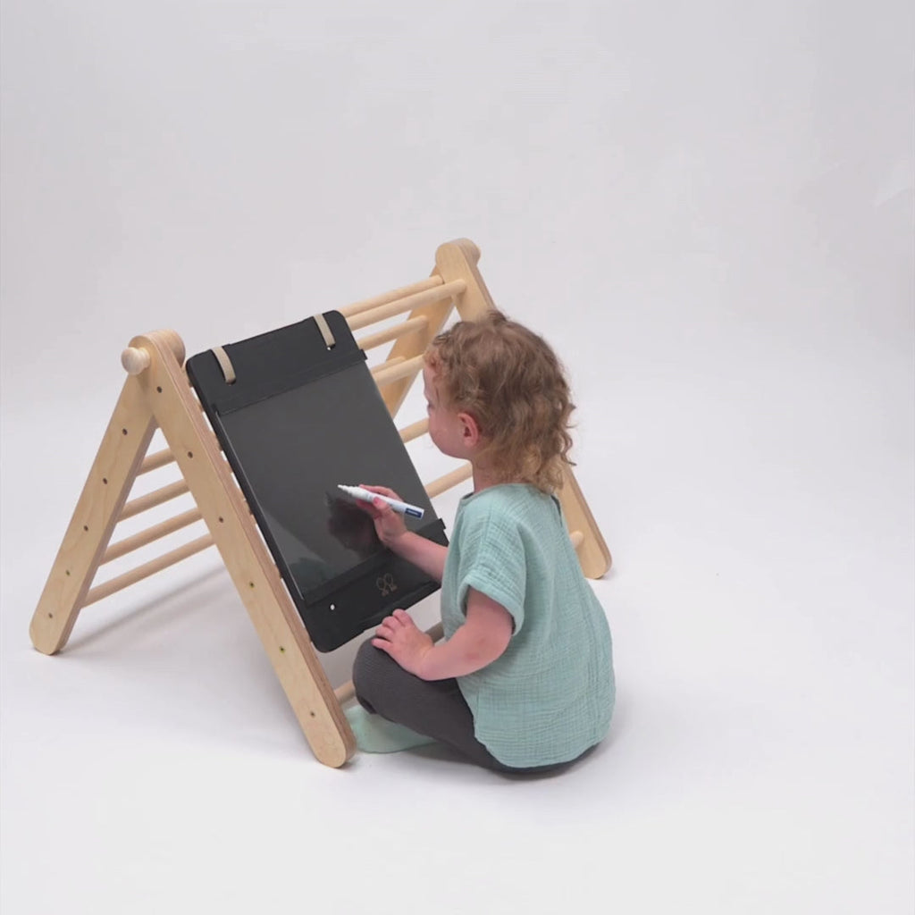 Drawing Blackboard for Kids – Dual-Sided & Montessori Inspired by Ette Tete at www.brixbailey.com