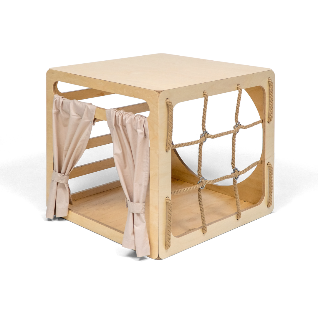 CUBITRI® Climbing Play Cube With Rope Window