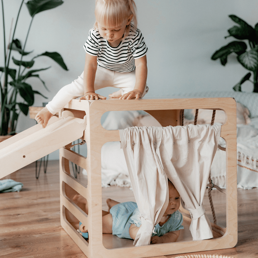 CUBITRI® Climbing Play Cube With Rope Window