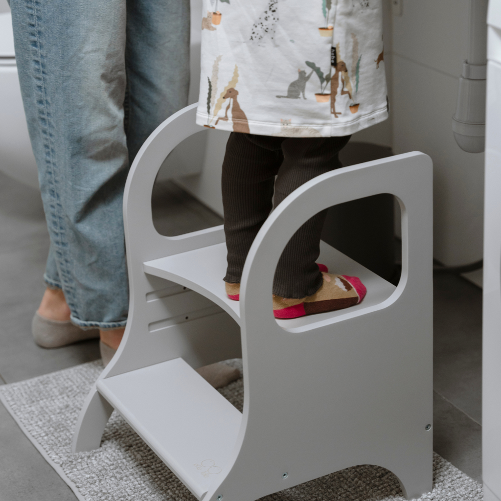 MIIMO® Adjustable Montessori Step Stool – Safe & Versatile by Ette Tete at www.brixbailey.com