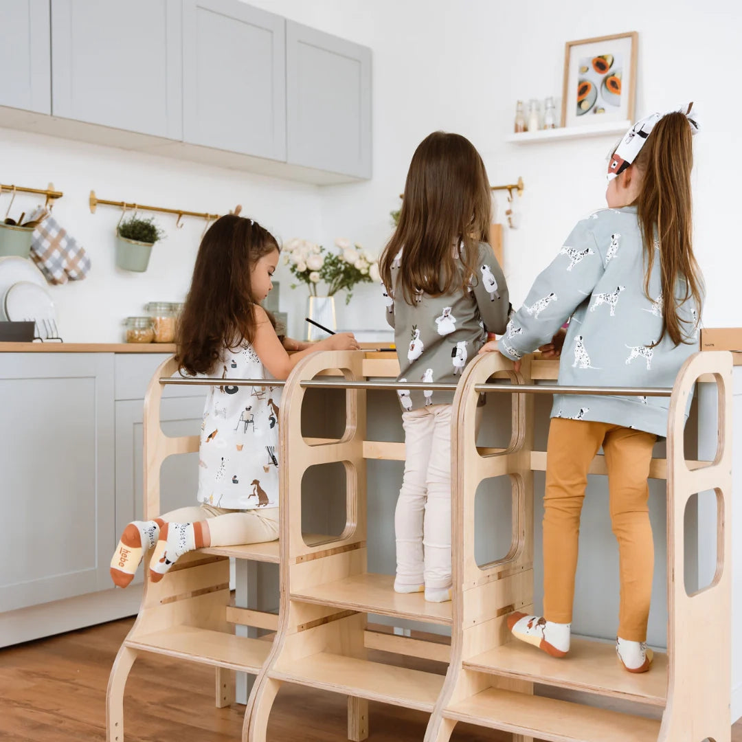 Montessori-Inspired Helper Tower for Active Kids - Enhance Learning & Independence by Ette Tete at www.brixbailey.com