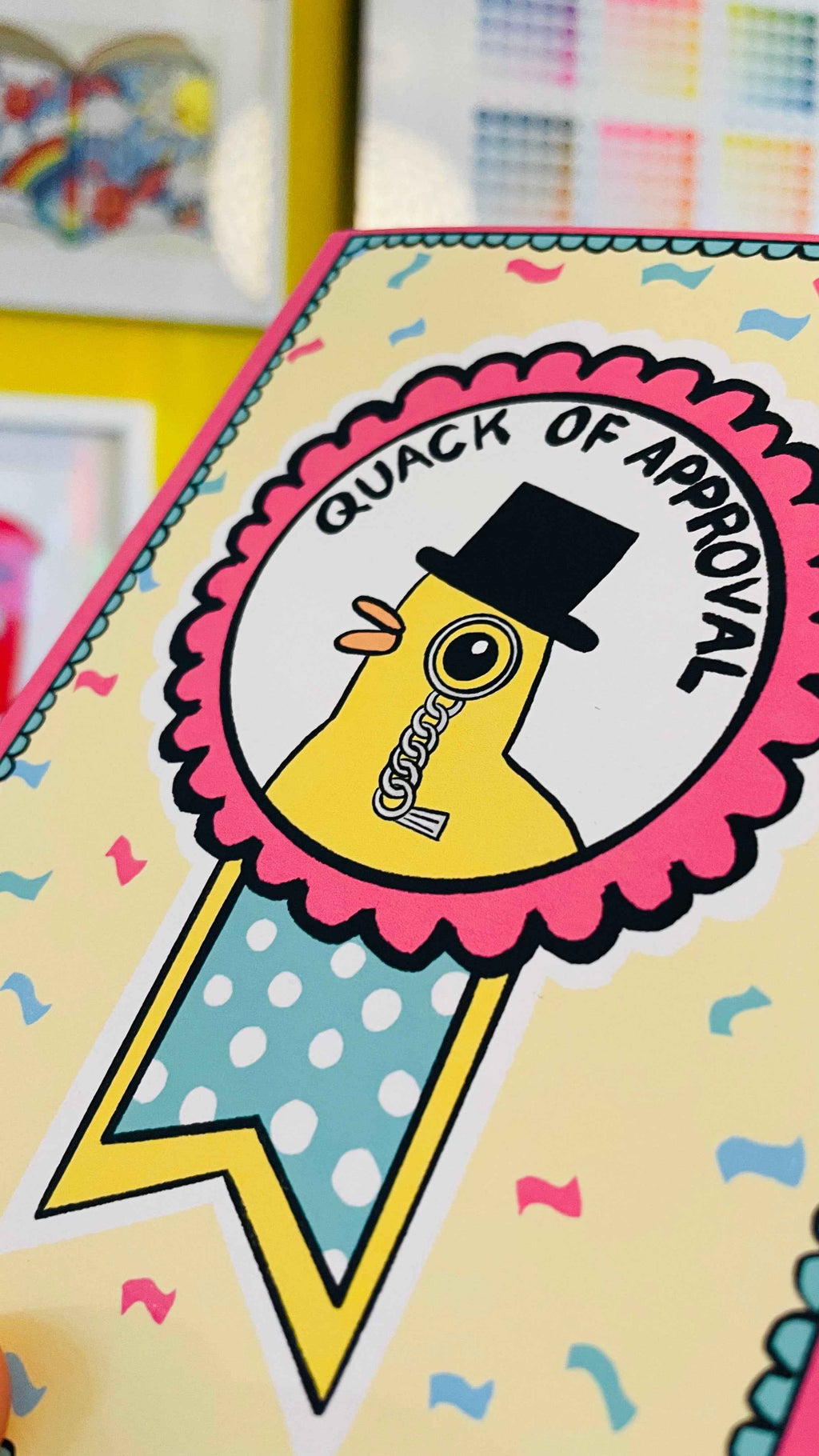 Funny Duck Quack of Approval A6 Blank Greetings Card