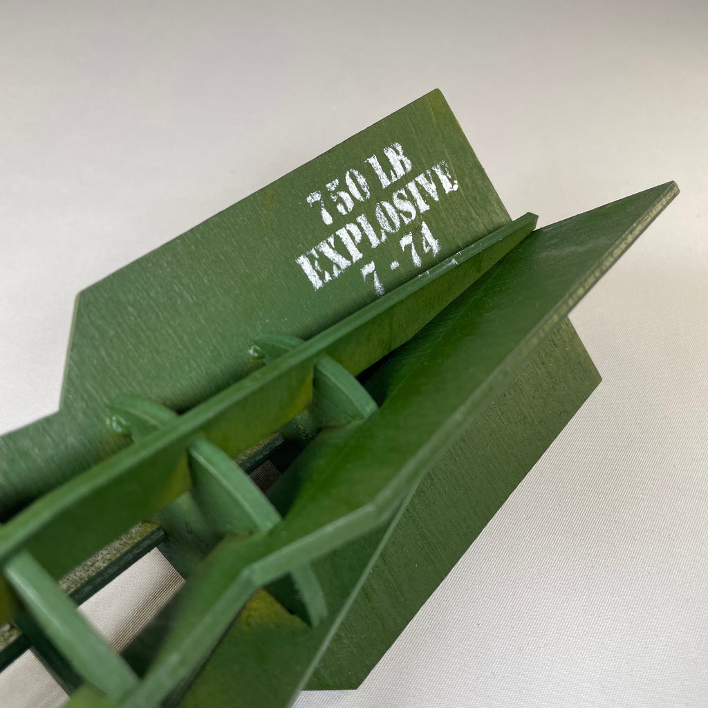 WW2 Bomb Prop Model, Pre-Built and Ready to Display