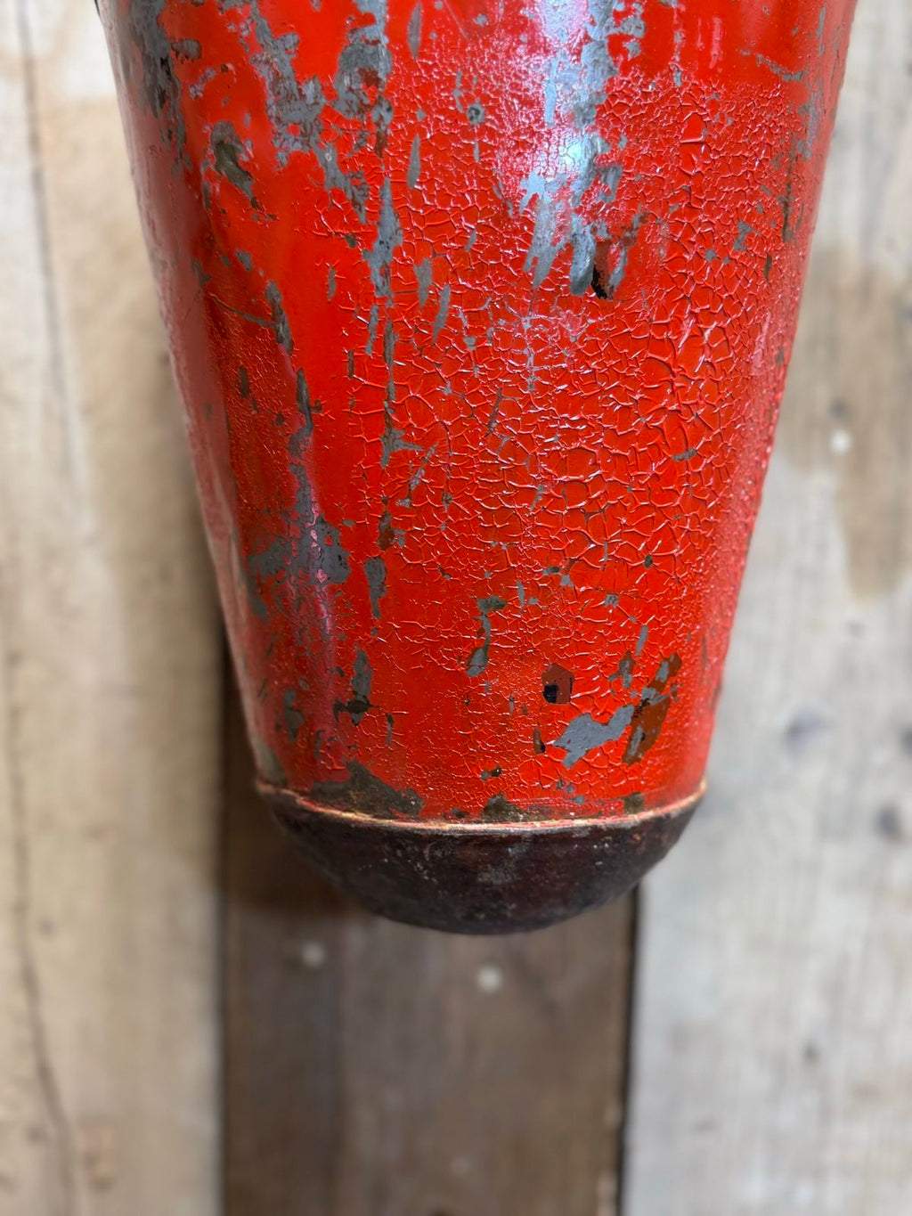 Vintage Galvanised Hanging Fire Bucket Plant Pot Planter