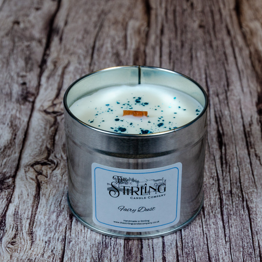 Fairy Dust Travel Tin Candle with Wooden Wick