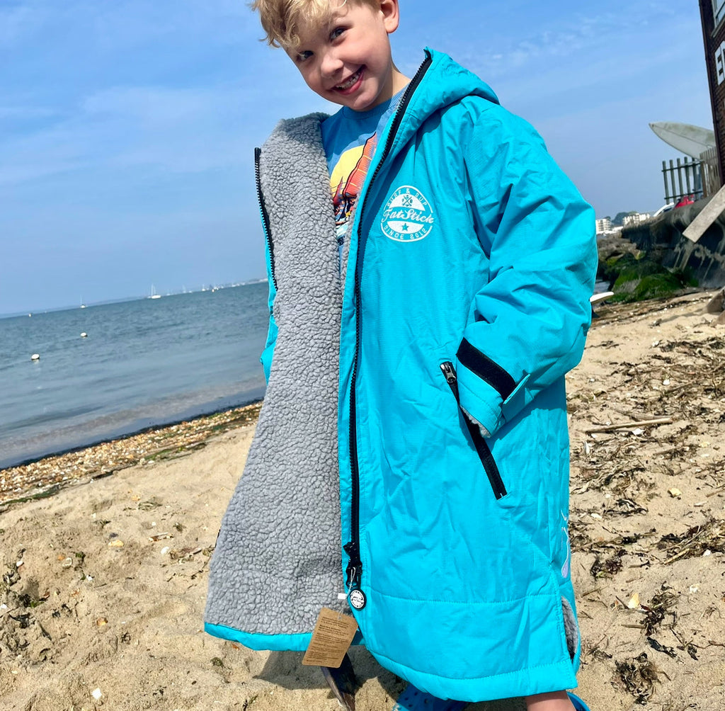 Kids Changing Robe with Sherpa Fleece Lining Ages 5-13