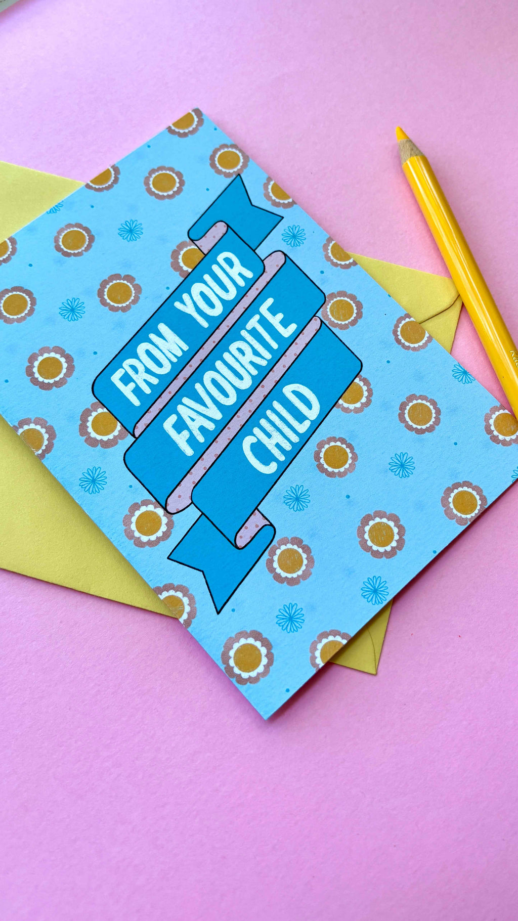 Favourite Child Funny Greeting Card for Mum and Dad