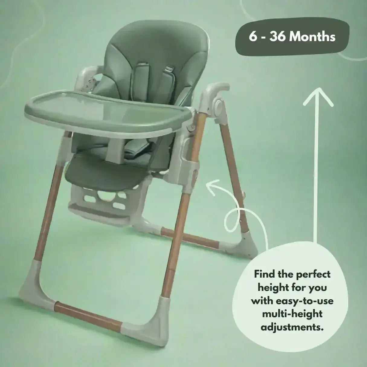 Flare Baby and Toddler Highchair in Green