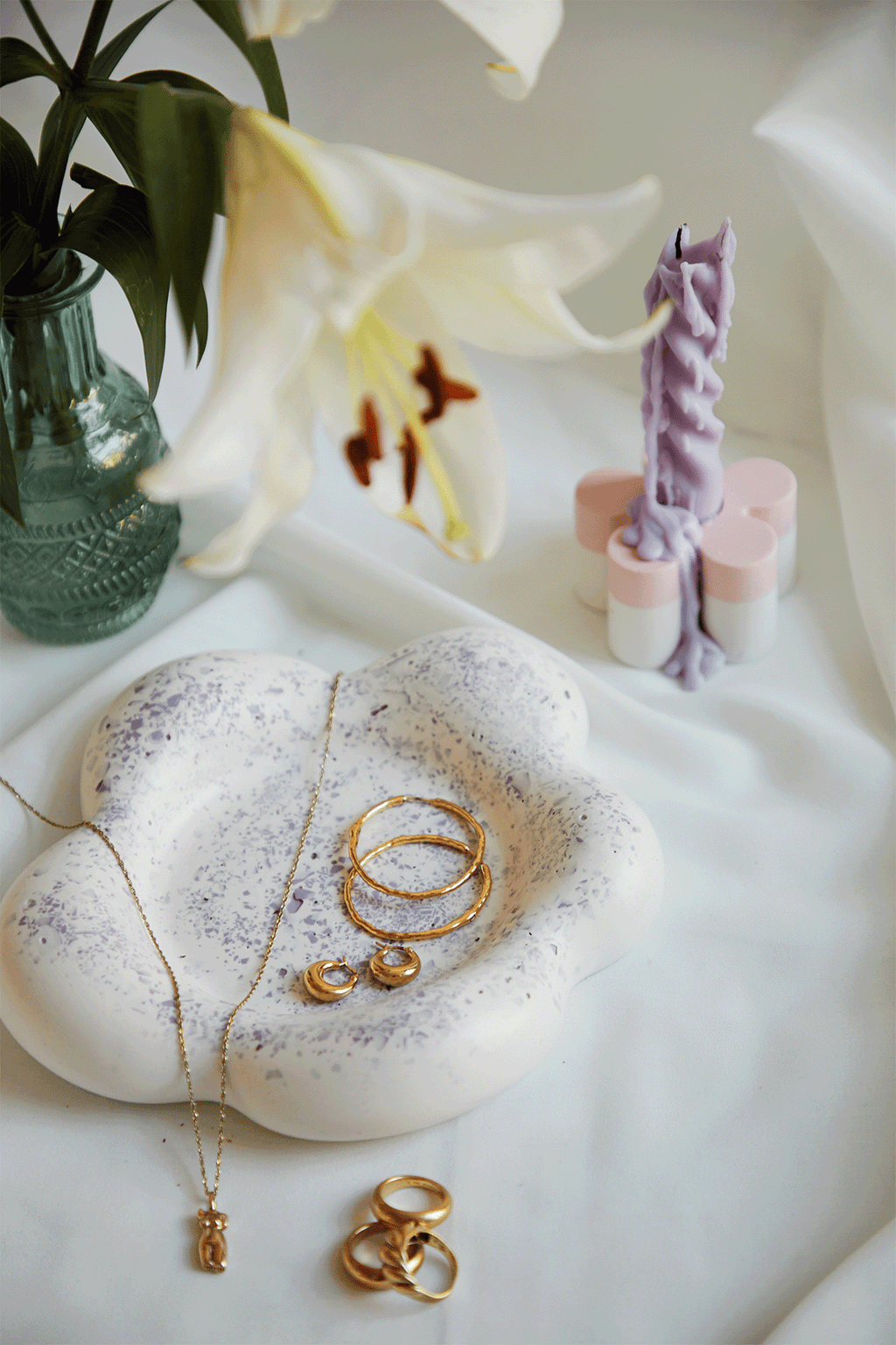 Flower Shaped Jewellery Tray