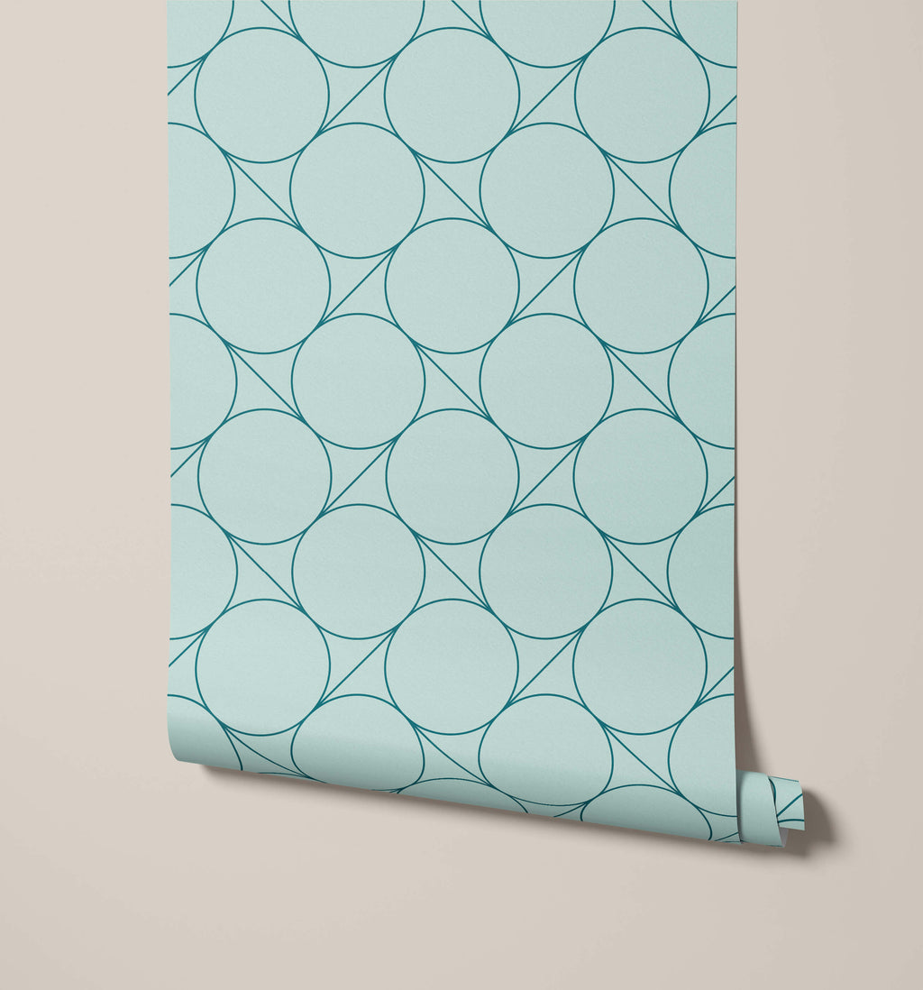Focal Retro Circle Wallpaper