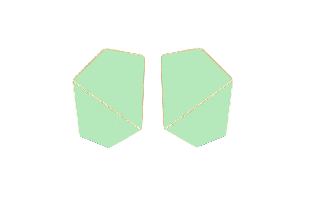 Light & Durable Folded Wide Earrings – Handcrafted in Estonia by Lisa Kroeber Jewellery at www.brixbailey.com