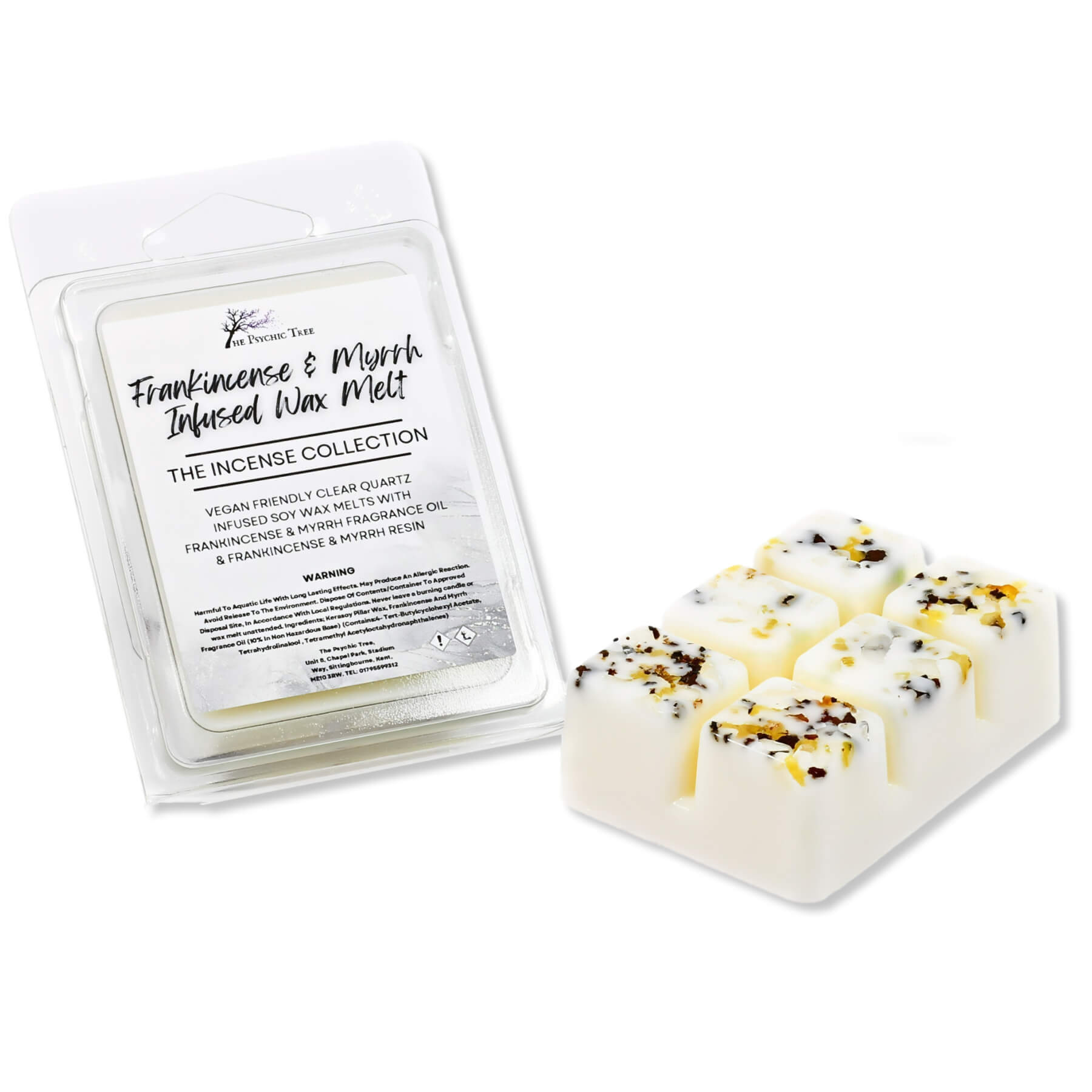 Frankincense and Myrrh Crystal Infused Scented Wax Melts