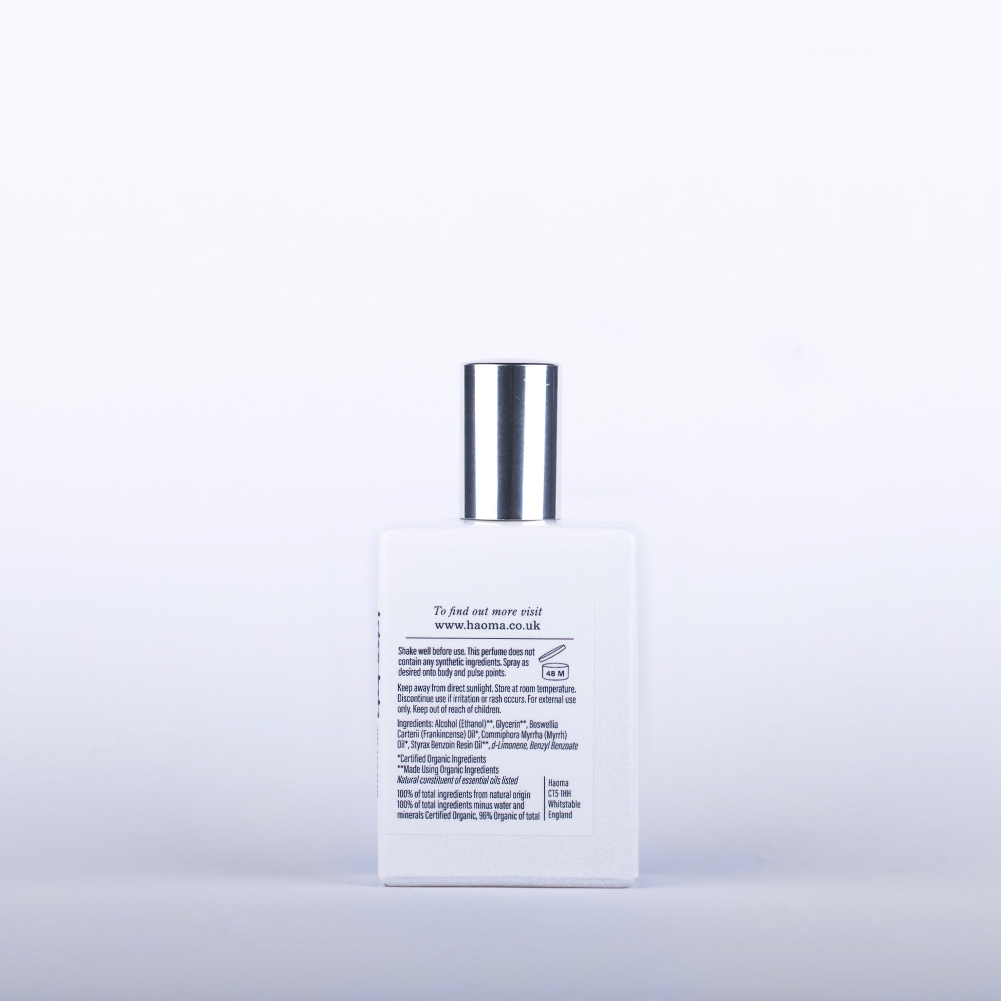 Frankincense and Myrrh Organic Eau de Parfum 50ml