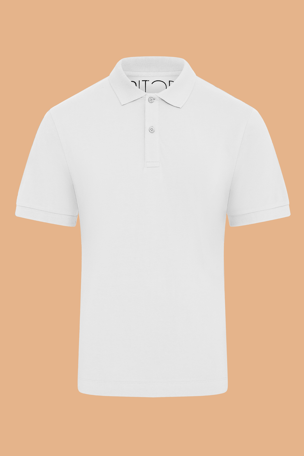 White Organic Cotton Polo Shirt